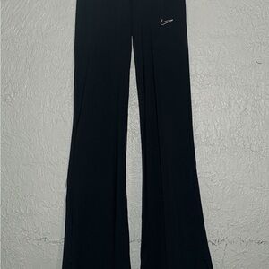 Nike Black sportswear chill knit flared leggings